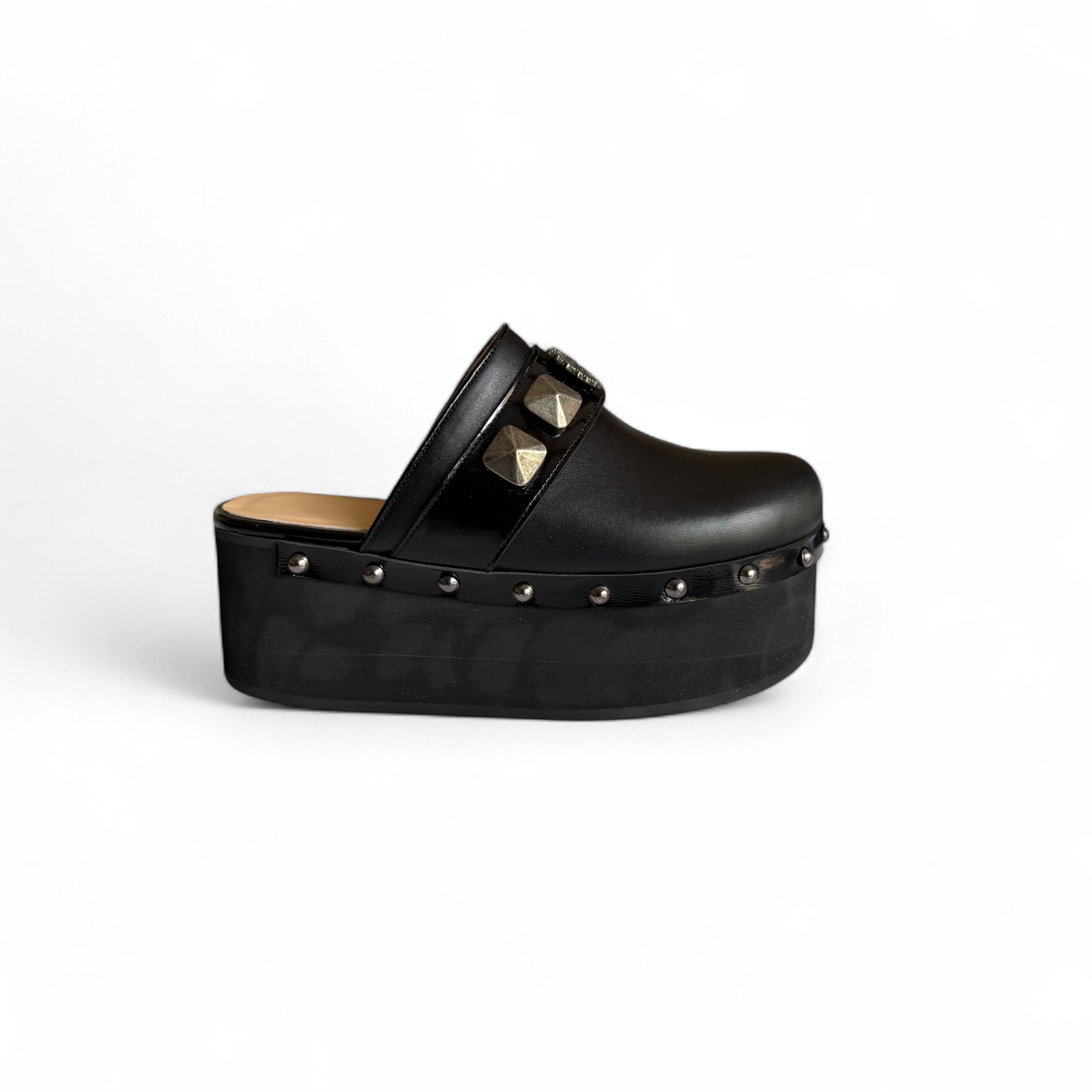 ZUECO MARTINA NEGRO ALTO – Zapatos Vanessa Gil