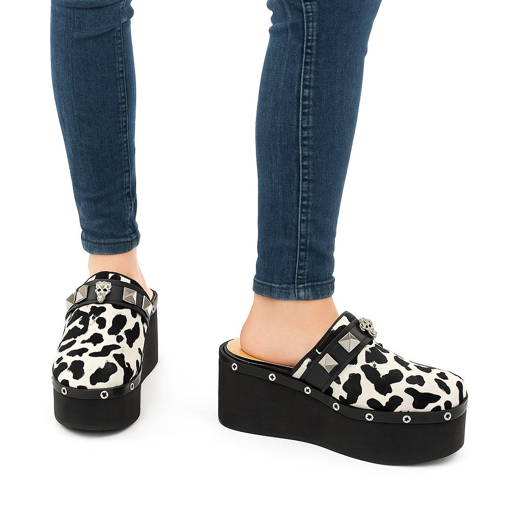 Zuecos de Cuero Mujer