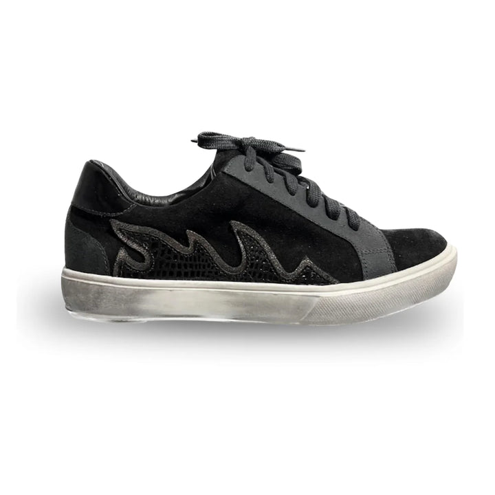 ZAPATILLA CUERO LAURA NEGRA