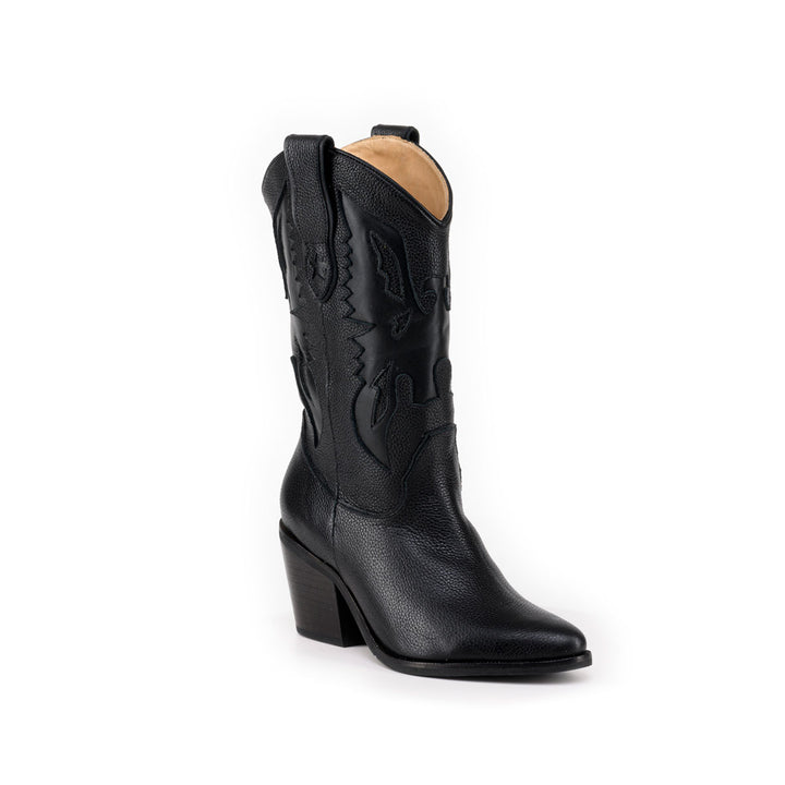 BOTA AGUILA BLACK "ALTA"  DE CUERO