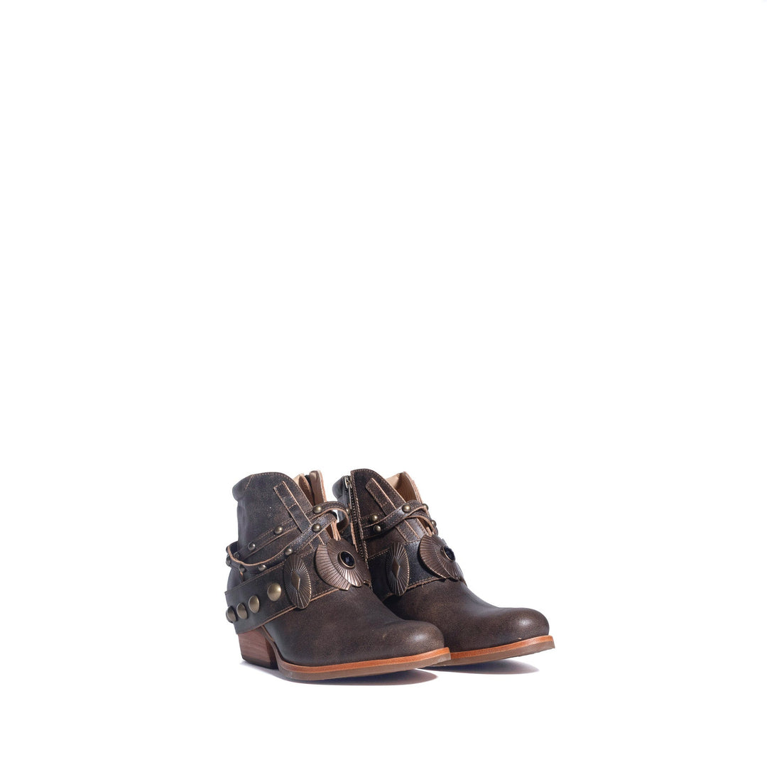 BOTIN ADELA CAFE DE CUERO MUJER