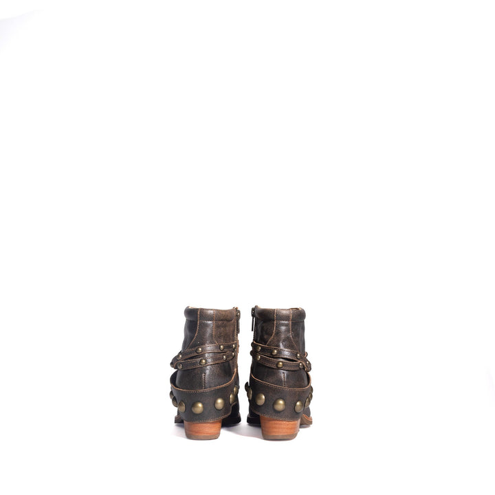 BOTIN ADELA CAFE DE CUERO MUJER