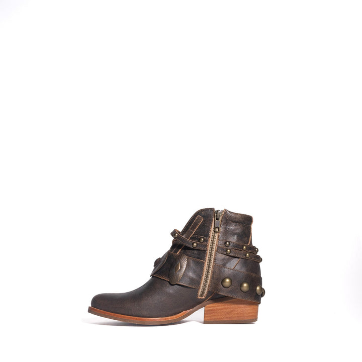 BOTIN ADELA CAFE DE CUERO MUJER