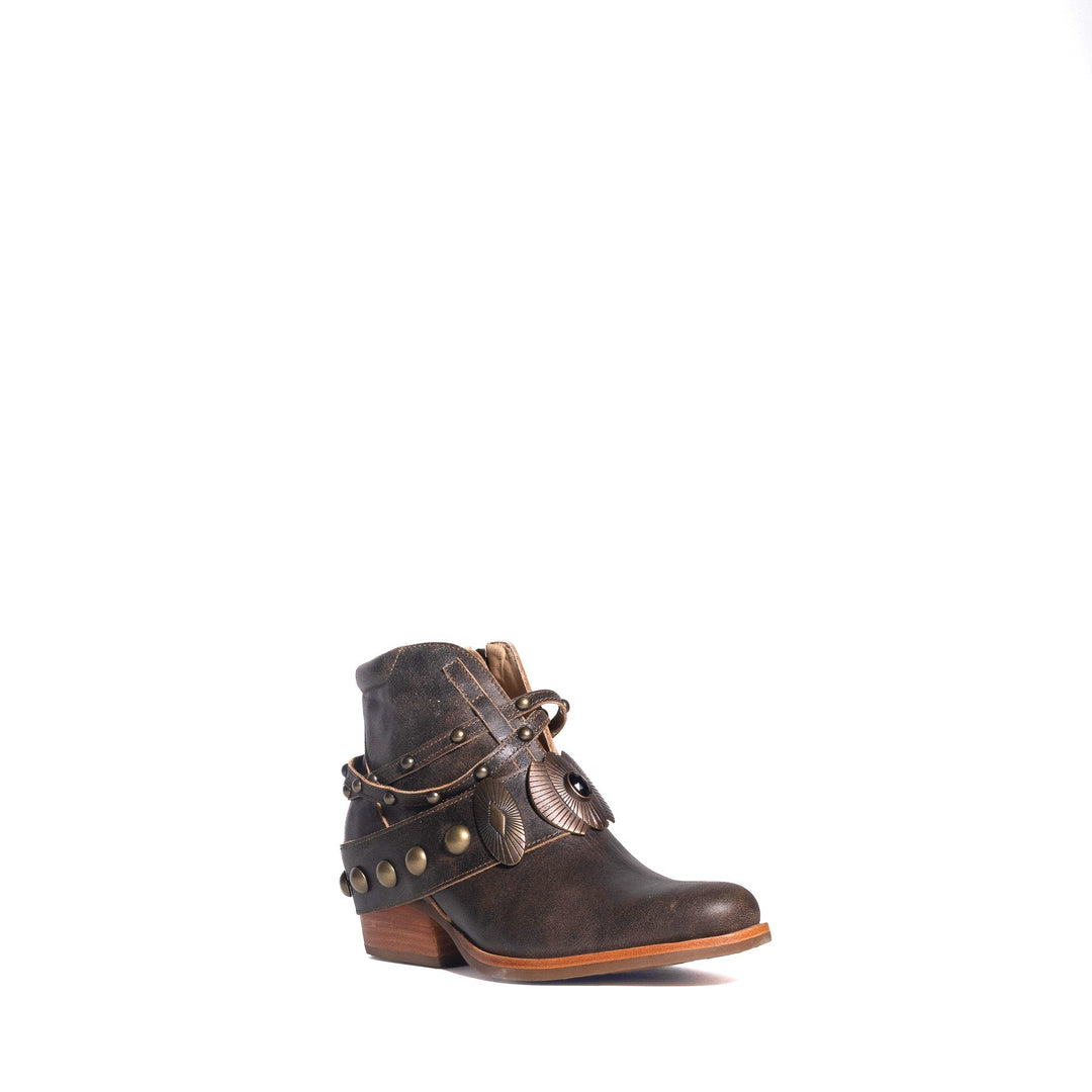 BOTIN ADELA CAFE DE CUERO MUJER