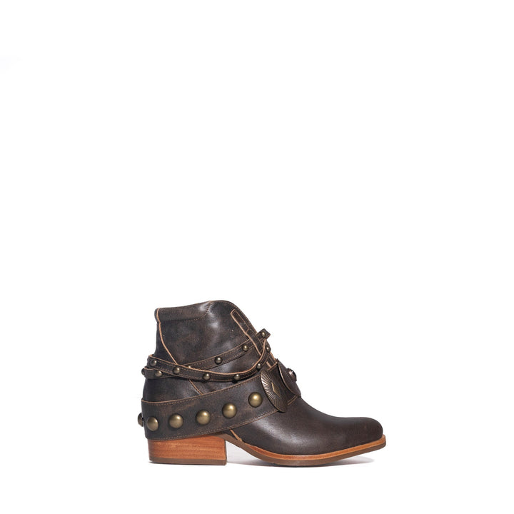 BOTIN ADELA CAFE DE CUERO MUJER