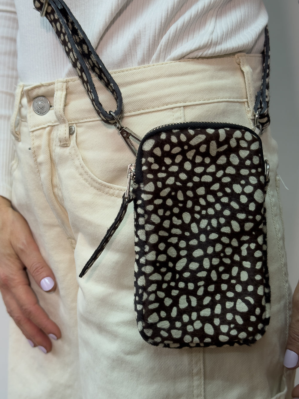 CARTERA DE CUERO PRINT VAQUITA