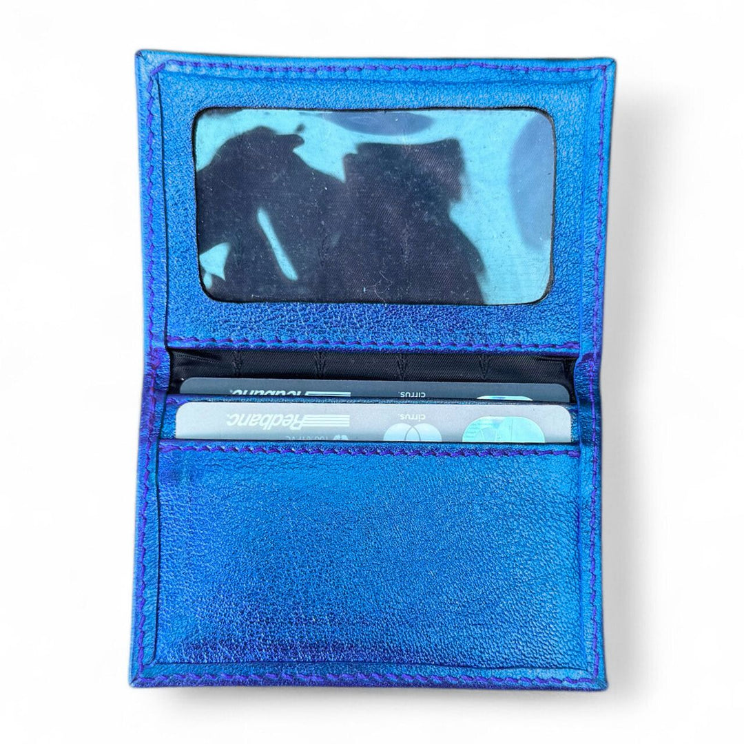 BILLETERA DE CUERO AZUL