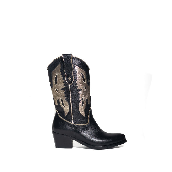 BOTA AGUILA NEGRA GOLD  DE CUERO