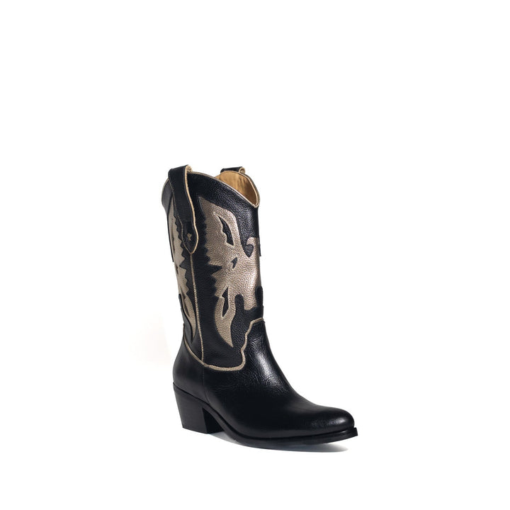 BOTA AGUILA NEGRA GOLD  DE CUERO