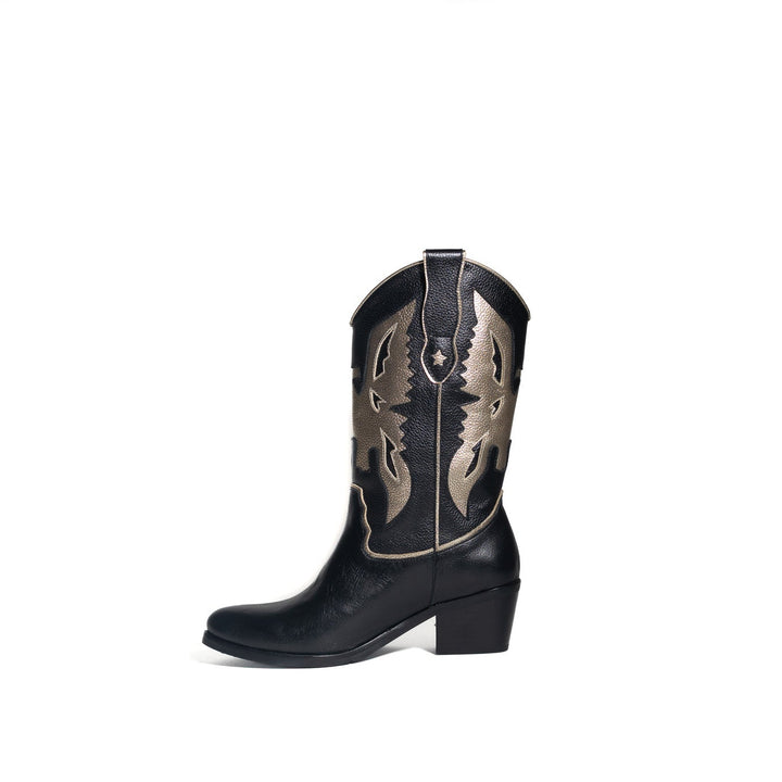 BOTA AGUILA NEGRA GOLD  DE CUERO