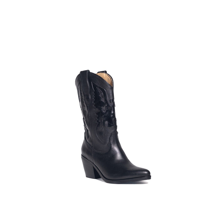 BOTA AGUILA BLACK "ALTA"  DE CUERO