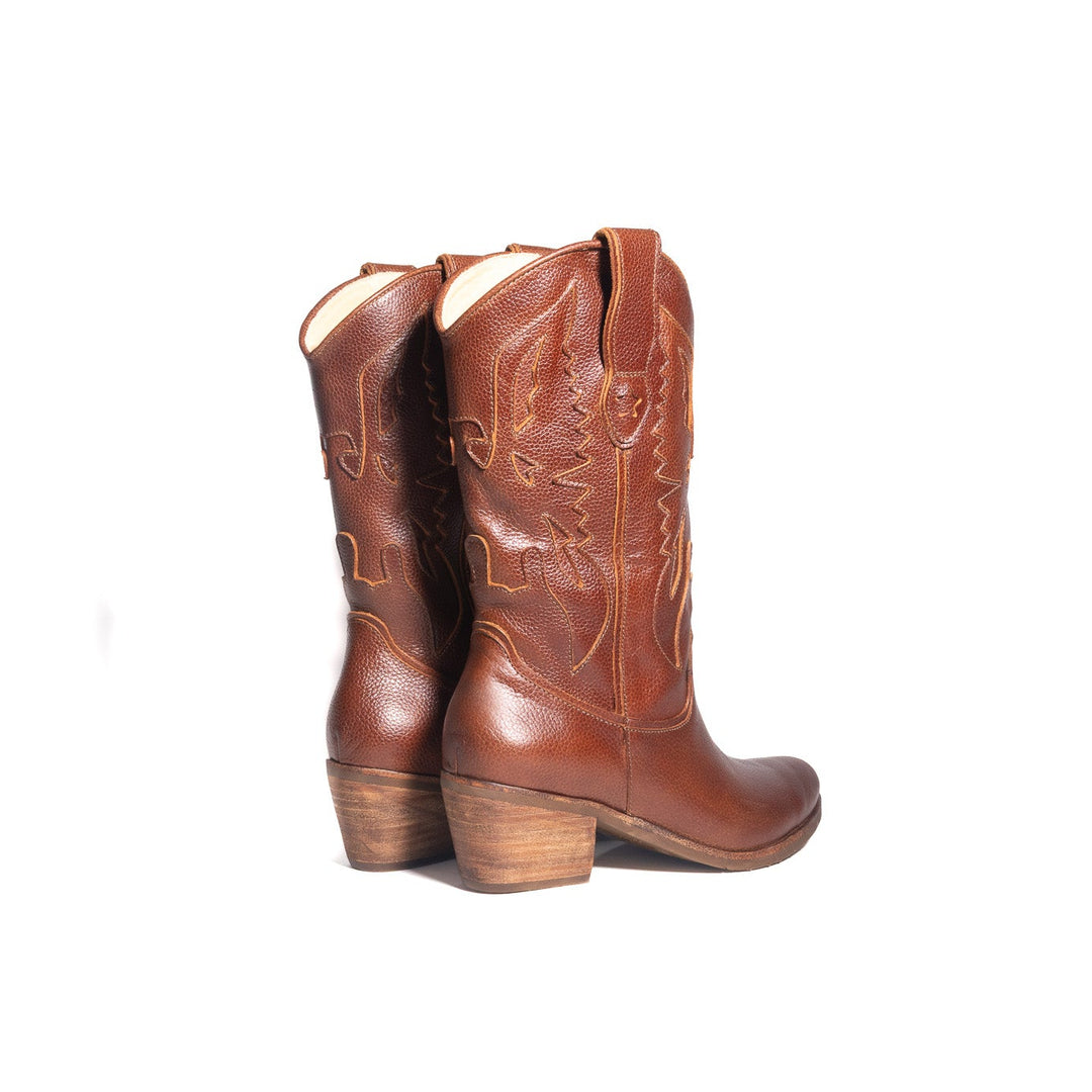 BOTA AGUILA CAFE  DE CUERO