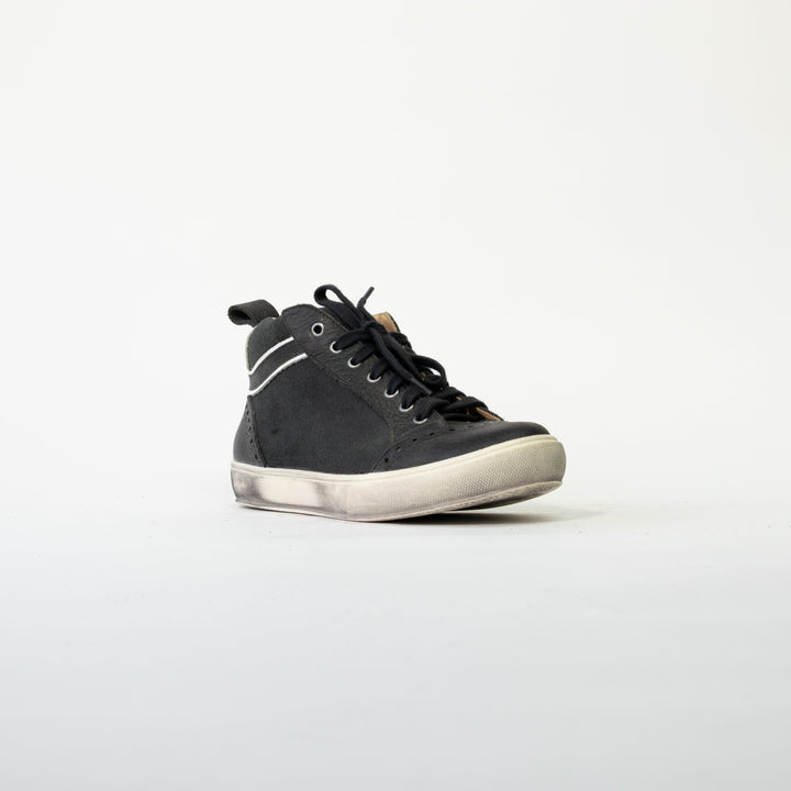 ZAPATILLA CAMI NEGRA DE CUERO MUJER