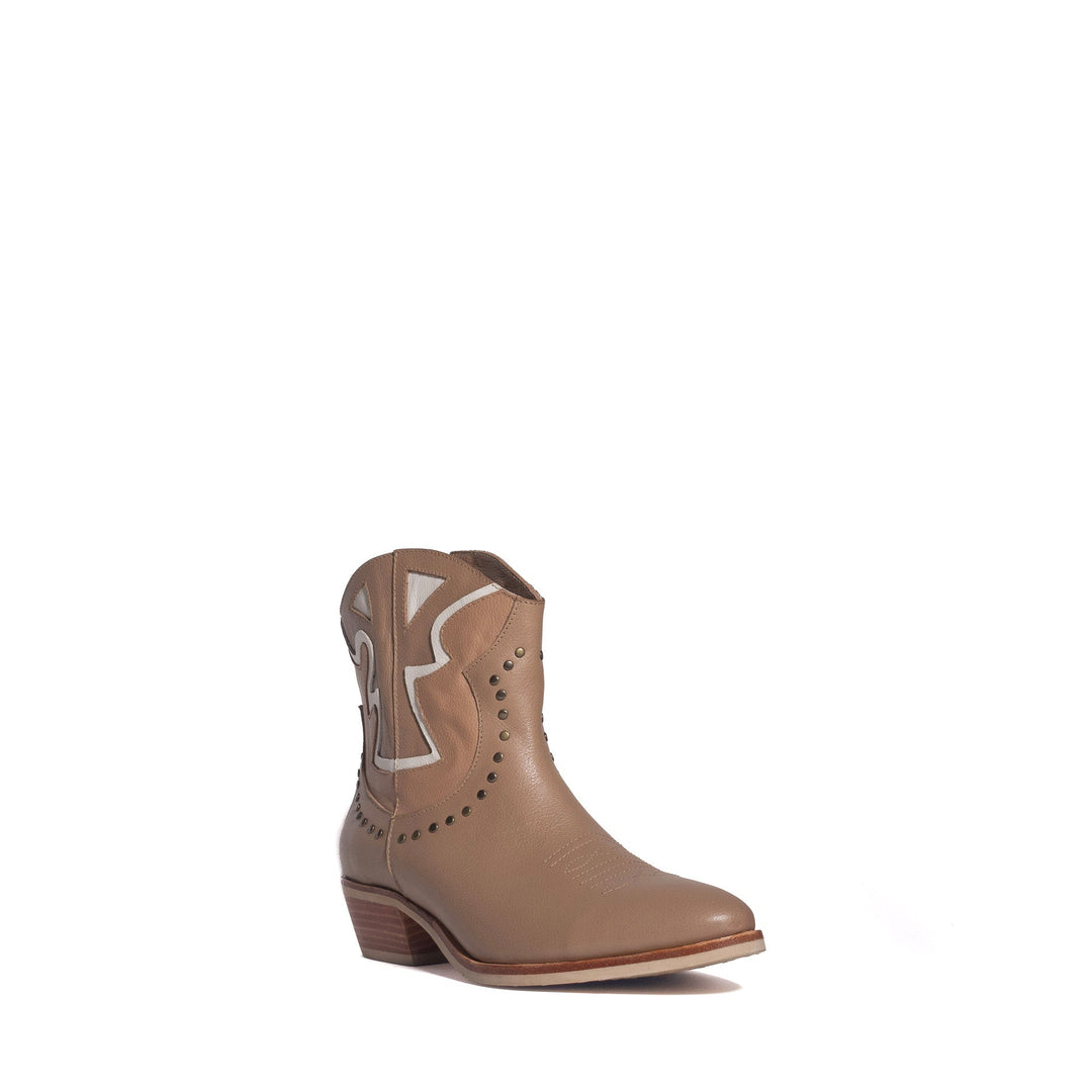 BOTIN DE CUERO ROBERTA CAMEL