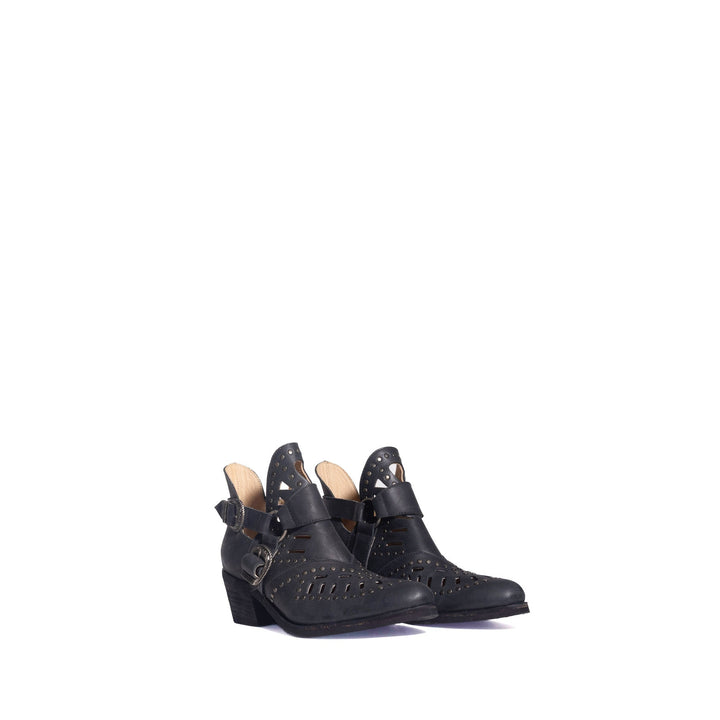 BOTIN MUJER DE CUERO GRACIA NEGRO