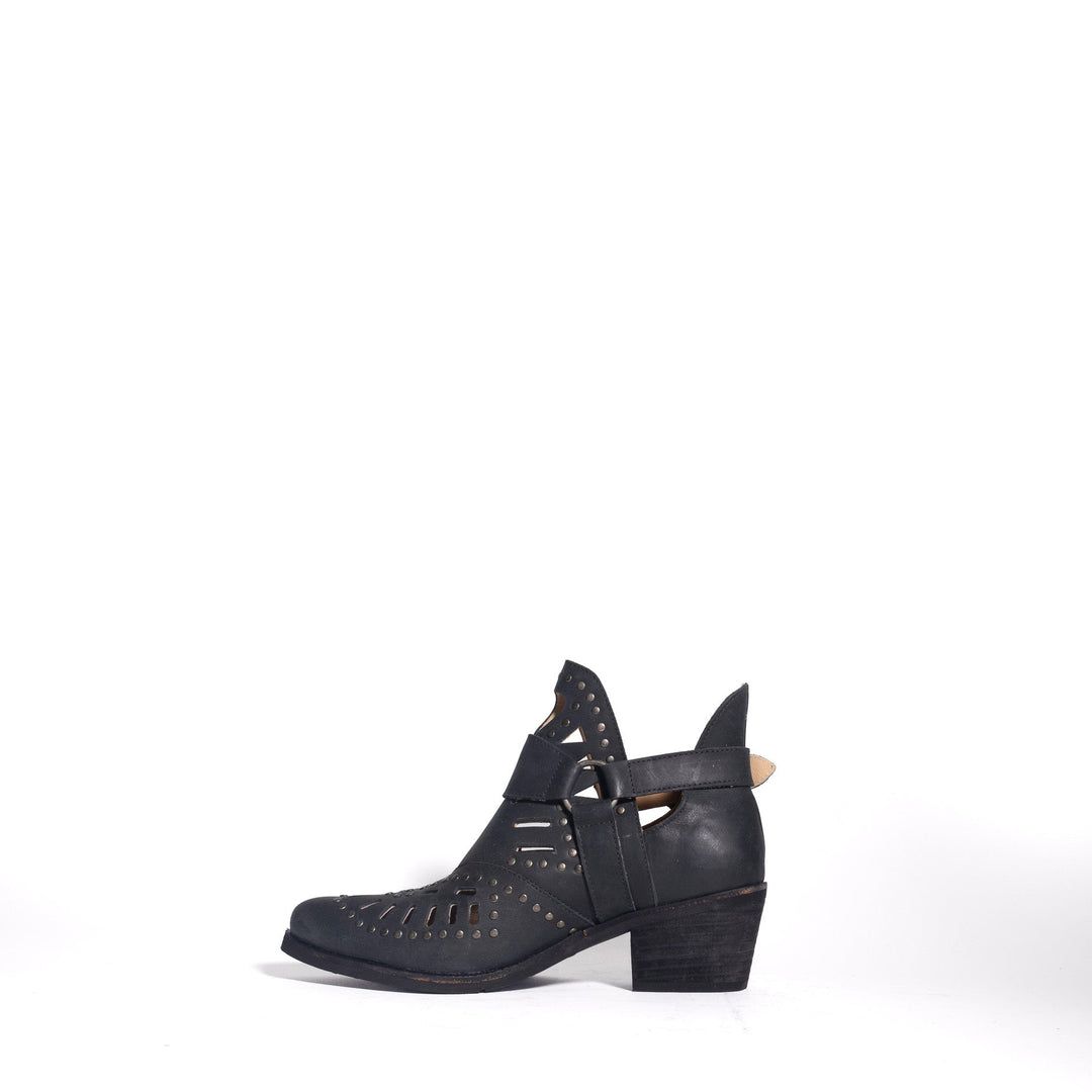 BOTIN MUJER DE CUERO GRACIA NEGRO