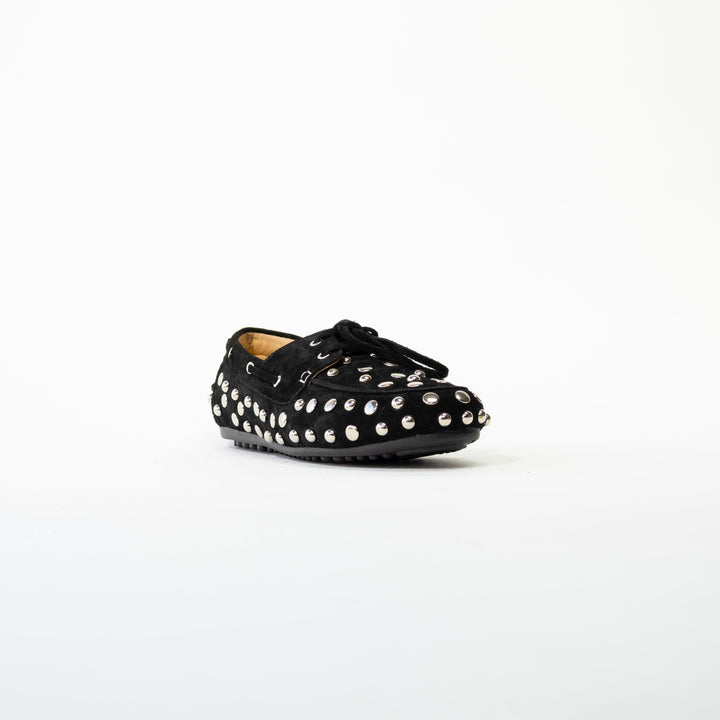 MOCASÍN MUJER DE CUERO RENO NEGRO