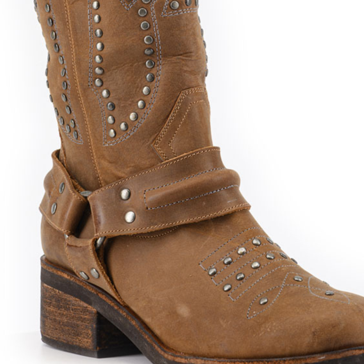 BOTA ELENA CAFÉ  DE CUERO
