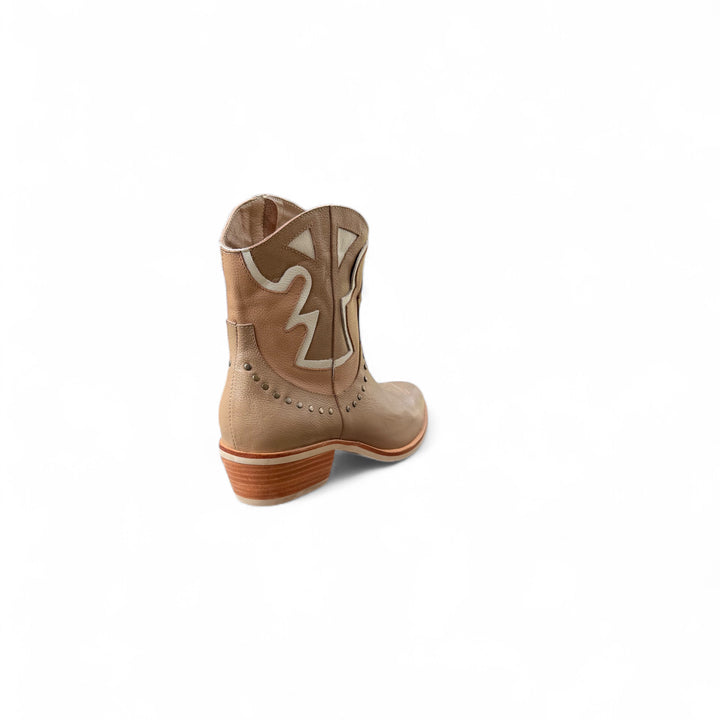 BOTIN DE CUERO ROBERTA CAMEL