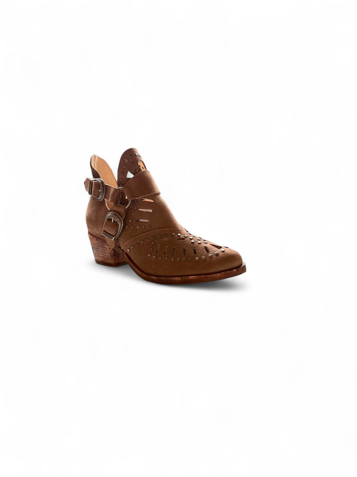 BOTIN MUJER DE CUERO GRACIA CAFÉ