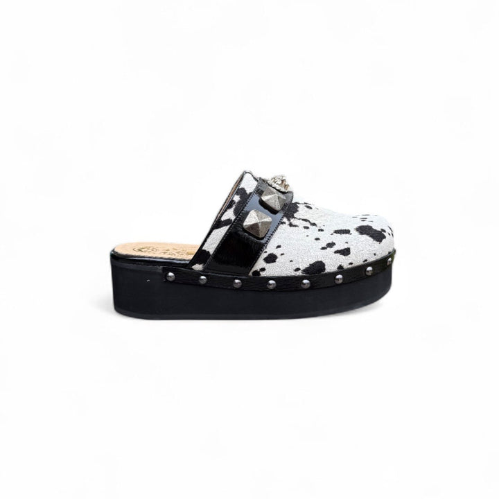 ZUECO MARTINA VACA NEGRO BAJO