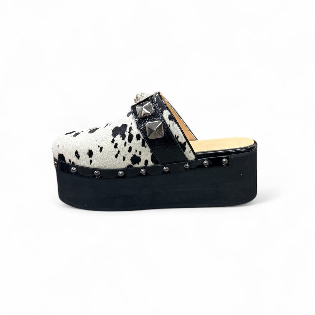 ZUECO MARTINA ALTO VACA NEGRO