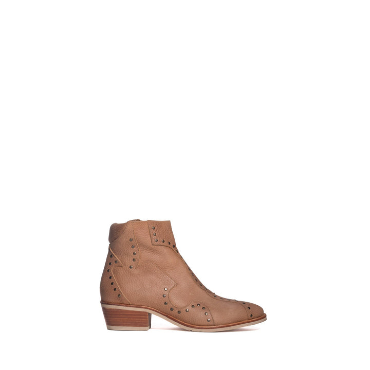 BOTÍN DE CUERO NICOLE CAMEL