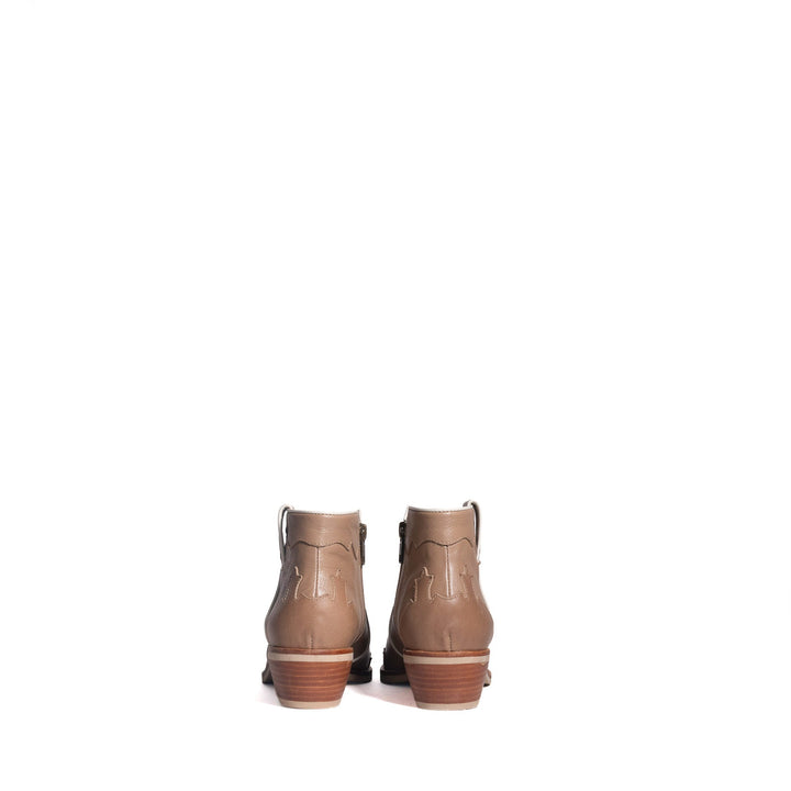 BOTÍN LORENZA CAMEL DE CUERO MUJER