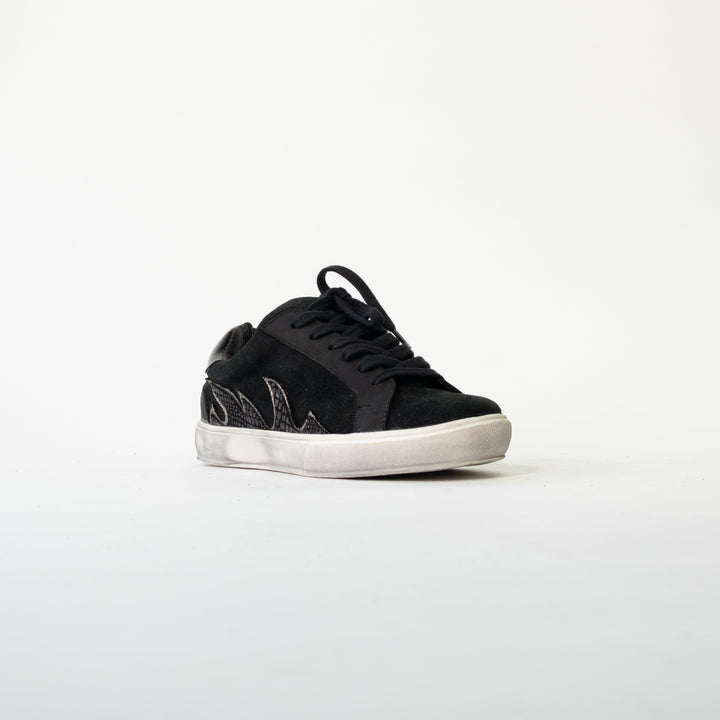 ZAPATILLA CUERO LAURA NEGRA