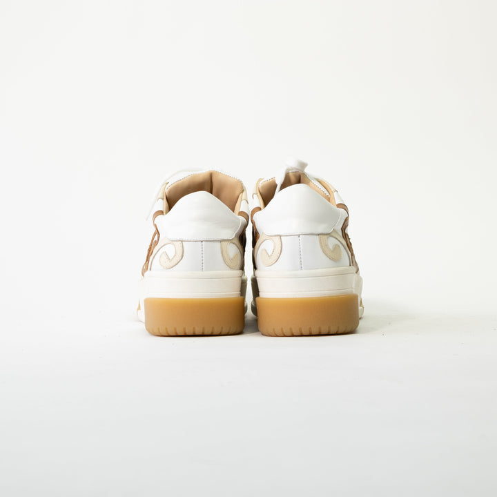 ZAPATILLA DE CUERO MANDI BLANCA