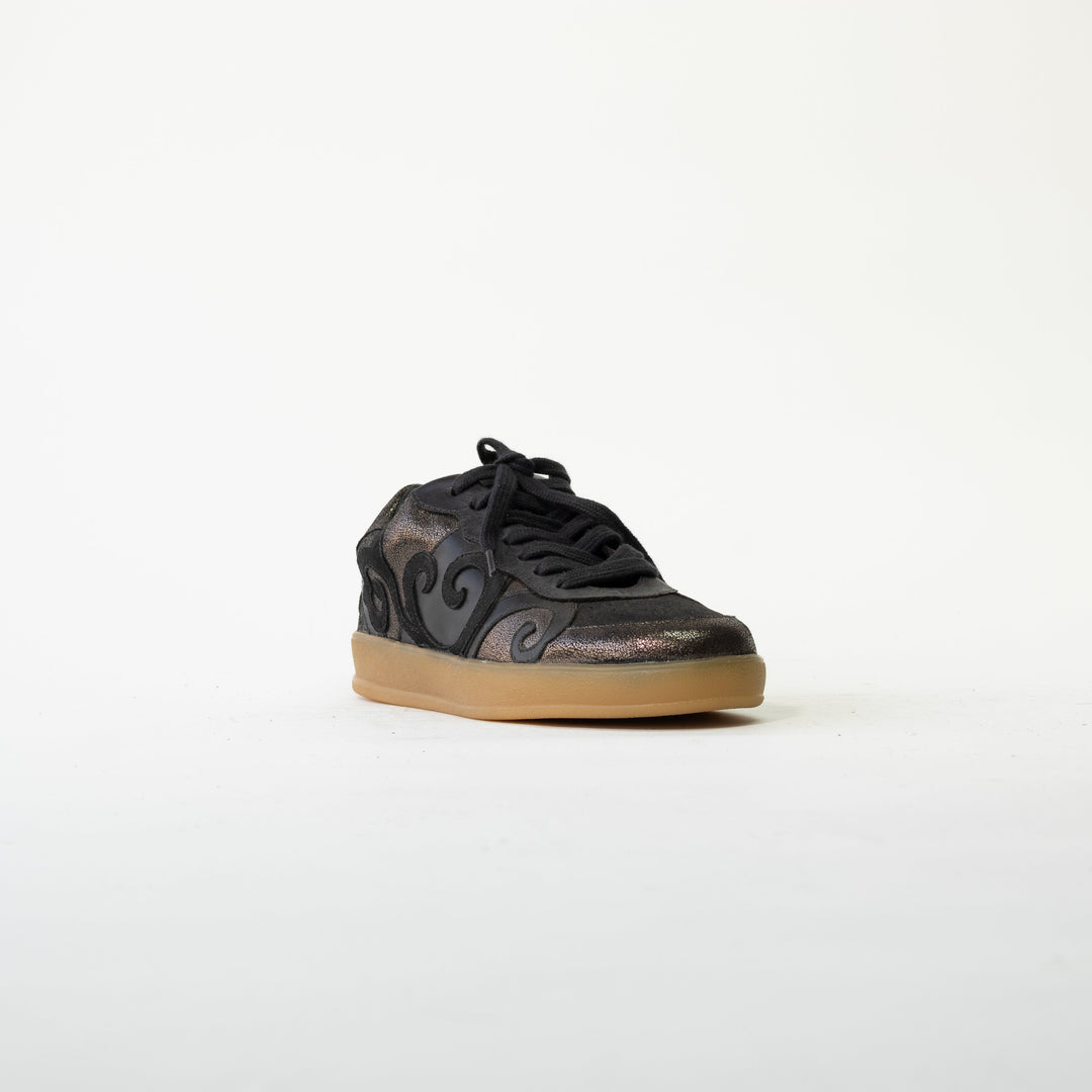 ZAPATILLA CUERO MANDI NEGRA