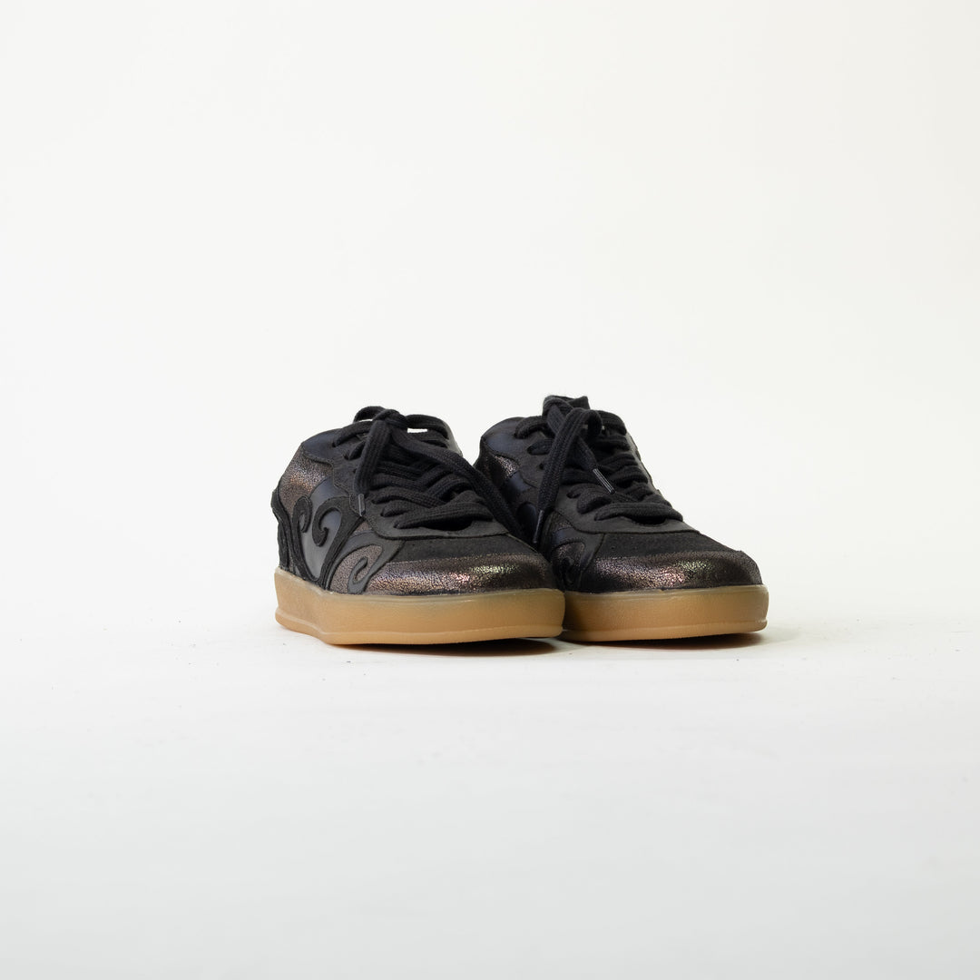 ZAPATILLA CUERO MANDI NEGRA