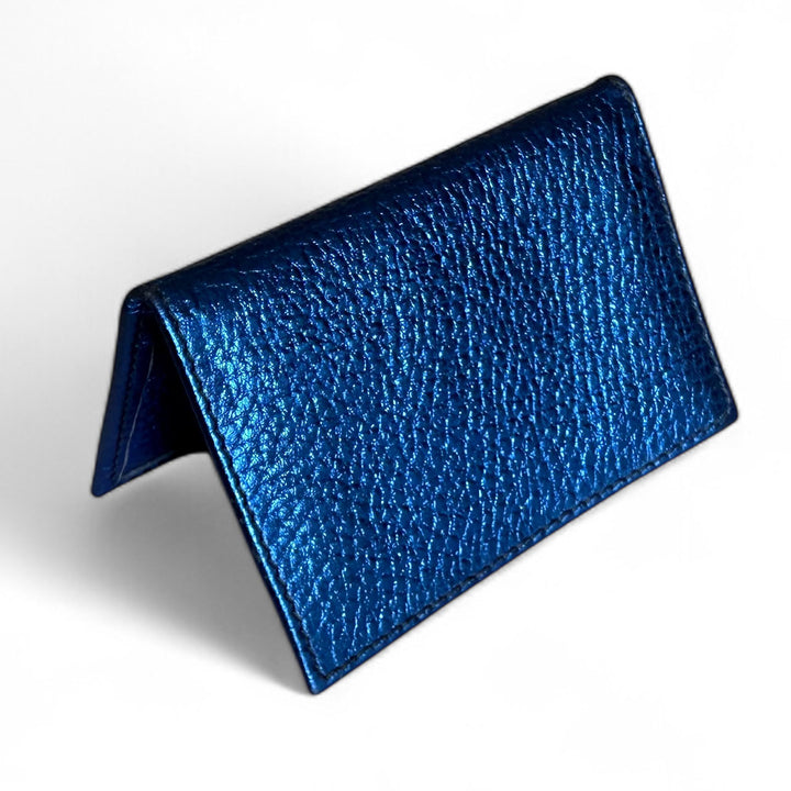 BILLETERA DE CUERO AZUL