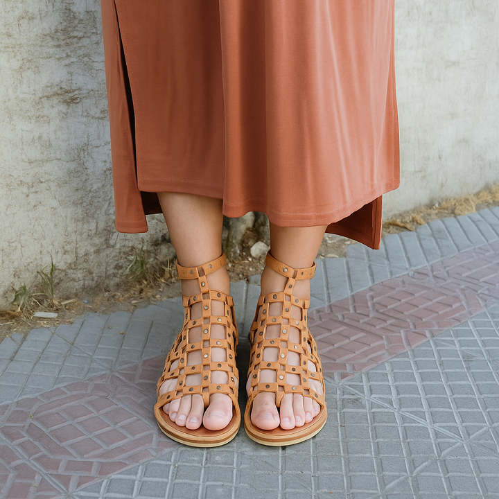 SANDALIA ROMANA CAMEL