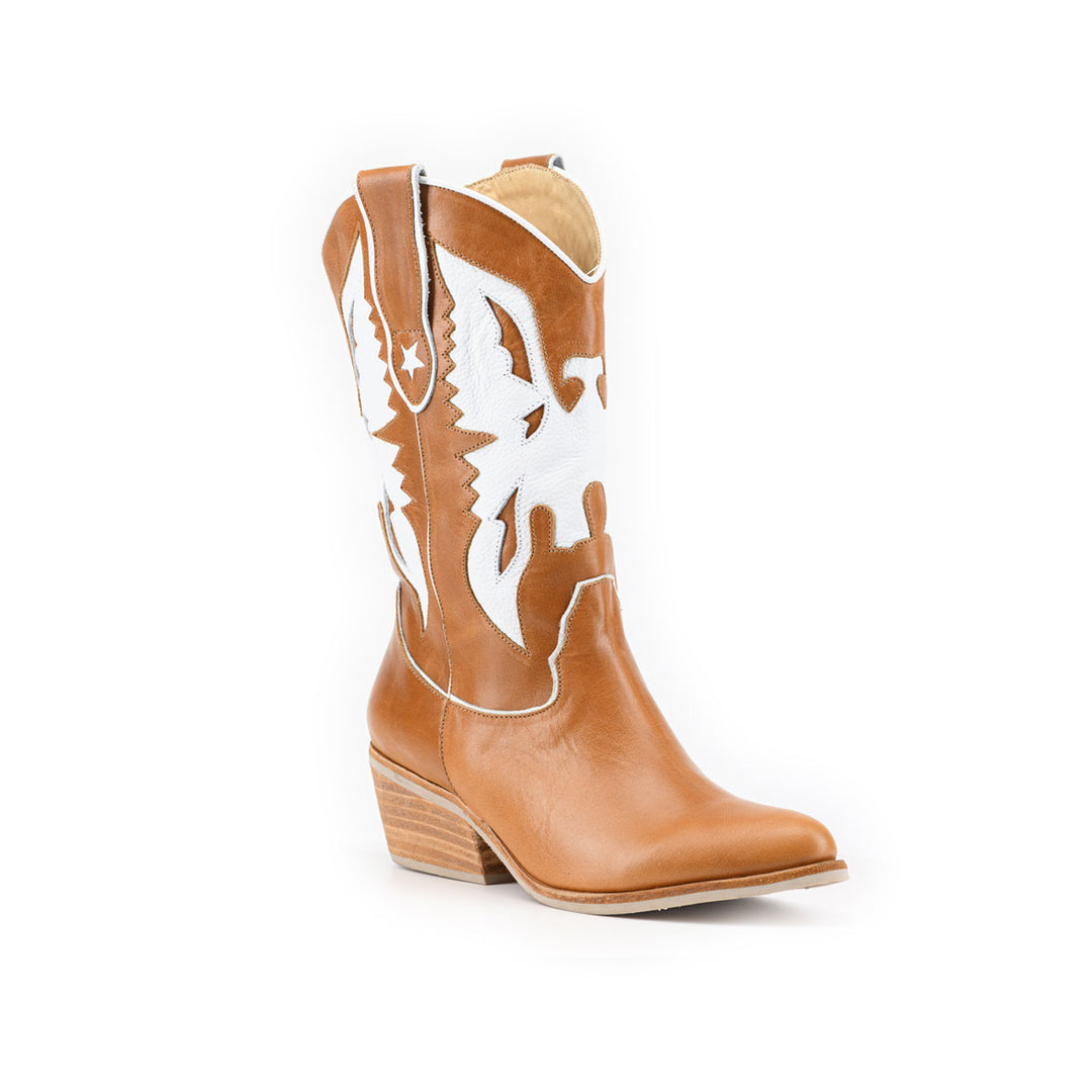 BOTA AGUILA CAMEL  DE CUERO