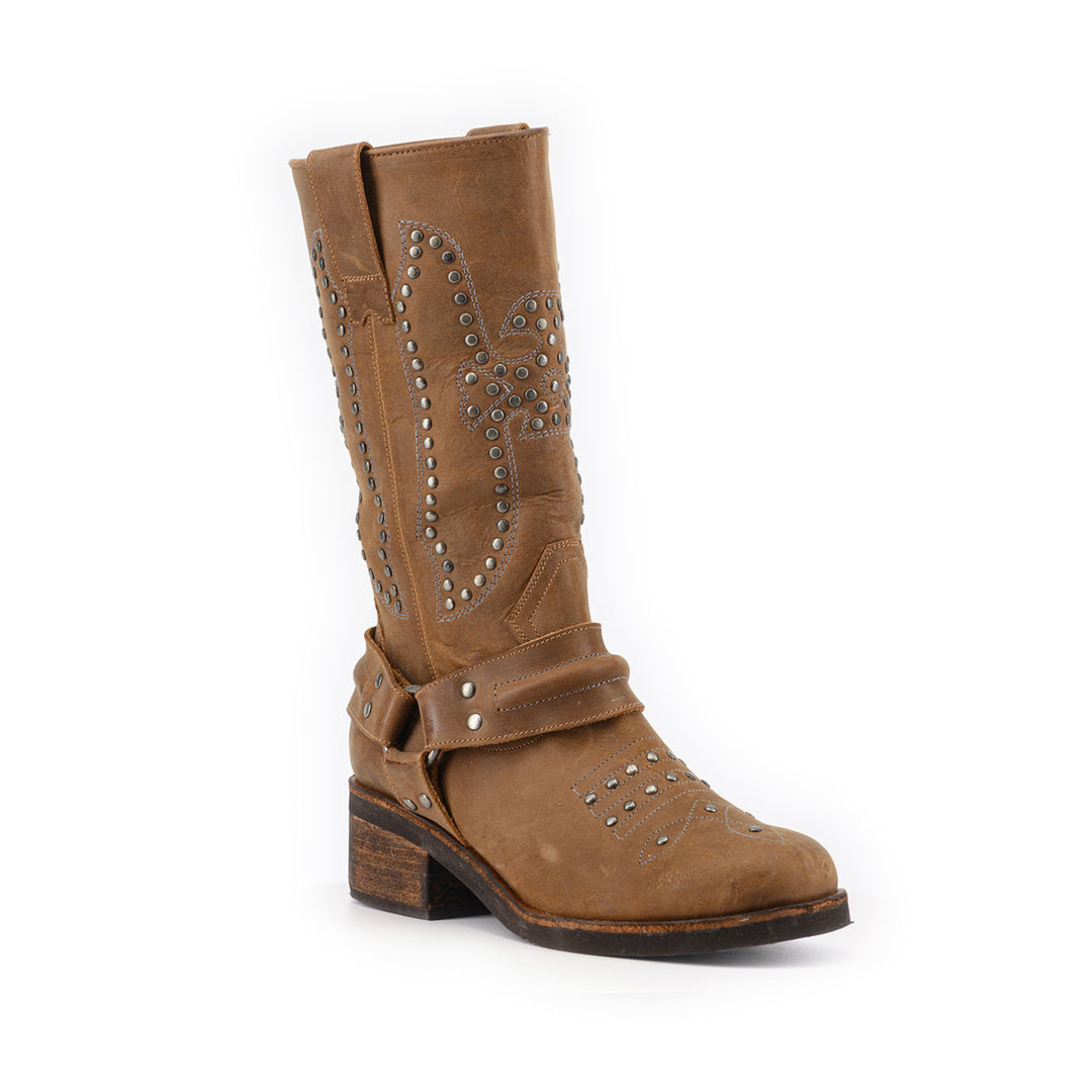 BOTA ELENA CAFÉ  DE CUERO