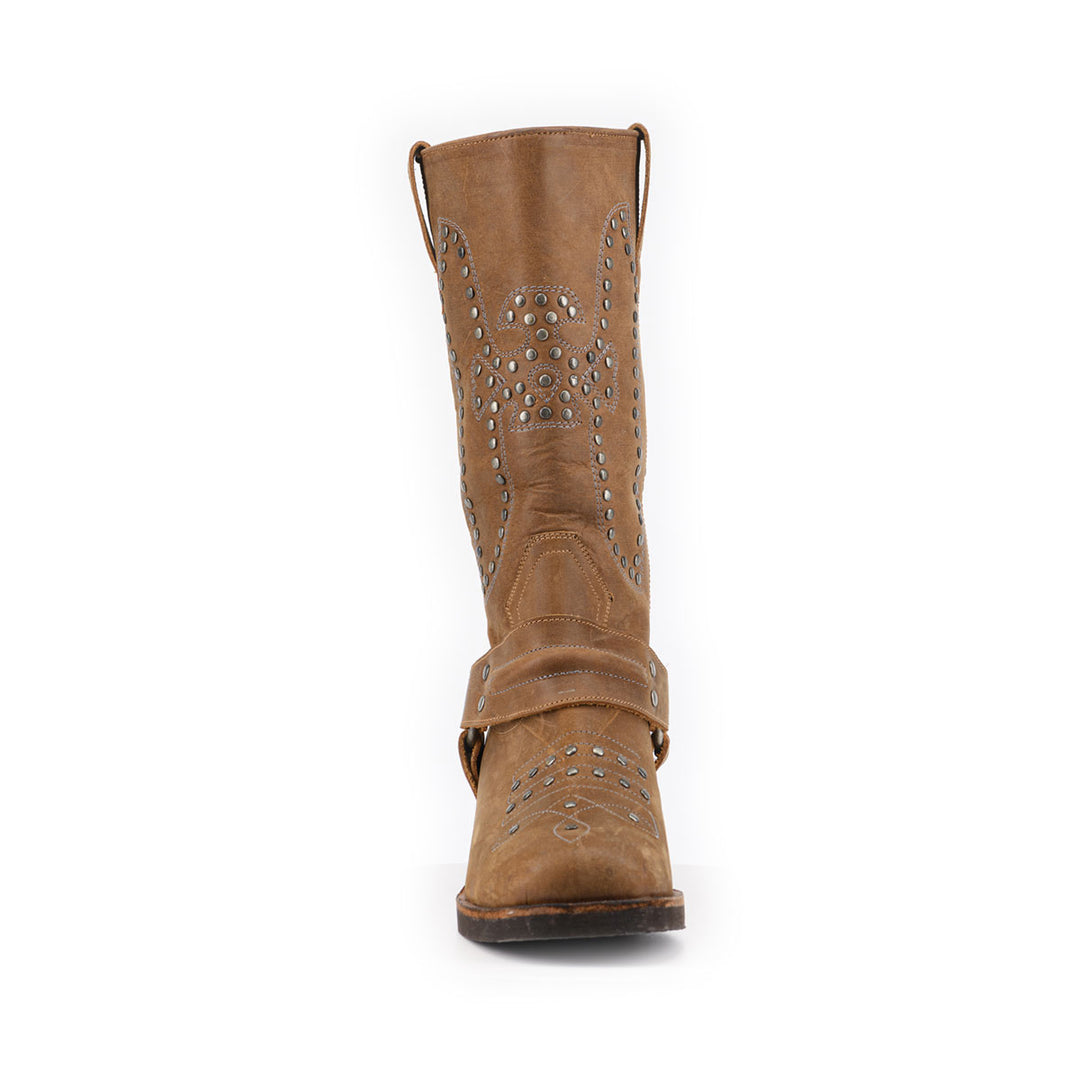 BOTA ELENA CAFÉ  DE CUERO