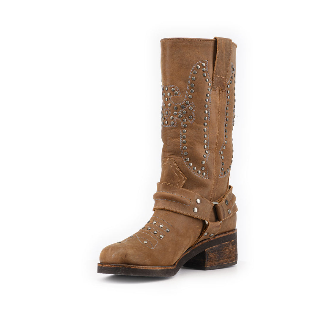BOTA ELENA CAFÉ  DE CUERO