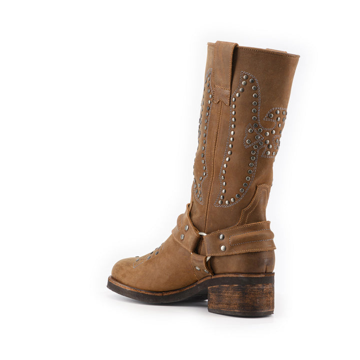 BOTA ELENA CAFÉ  DE CUERO