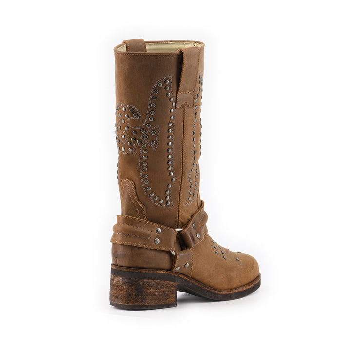 BOTA ELENA CAFÉ  DE CUERO
